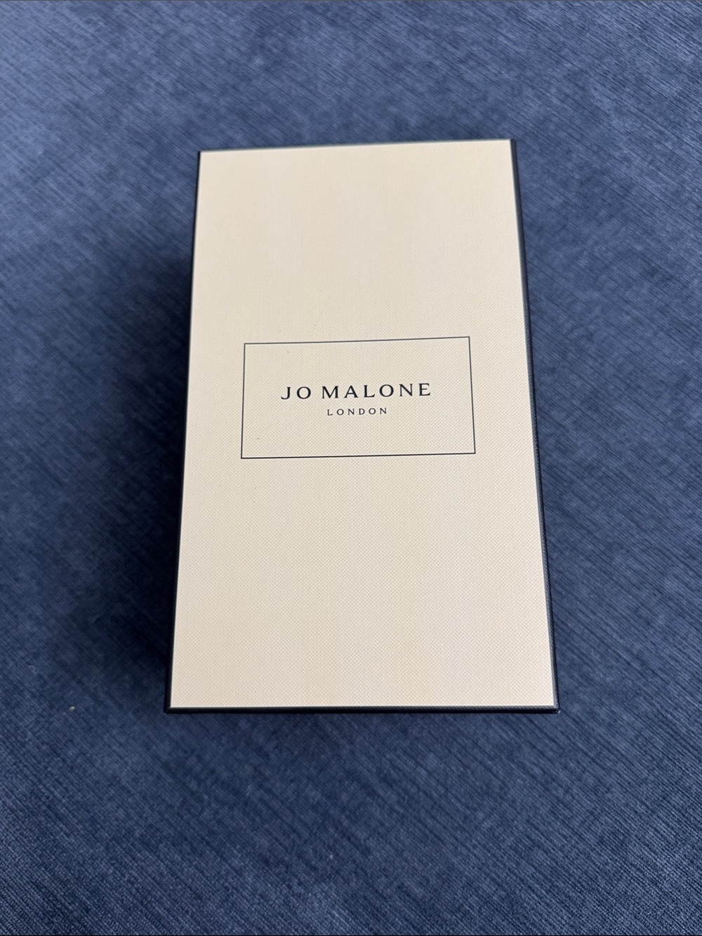 Jo Malone Cream Box with Black Trim (4 1/2” by 8” by 4”)